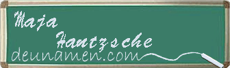 Maja Hantzsche Visitenkarte